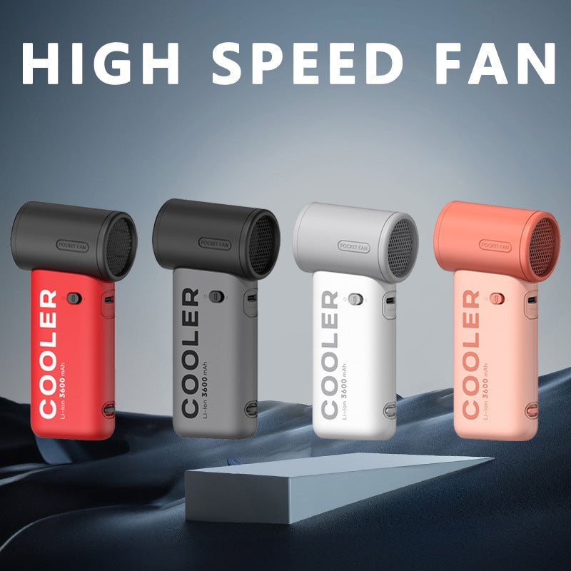 Violent Turbine High-speed Handheld Fan Outdoor Portable Stepless Speed Regulation