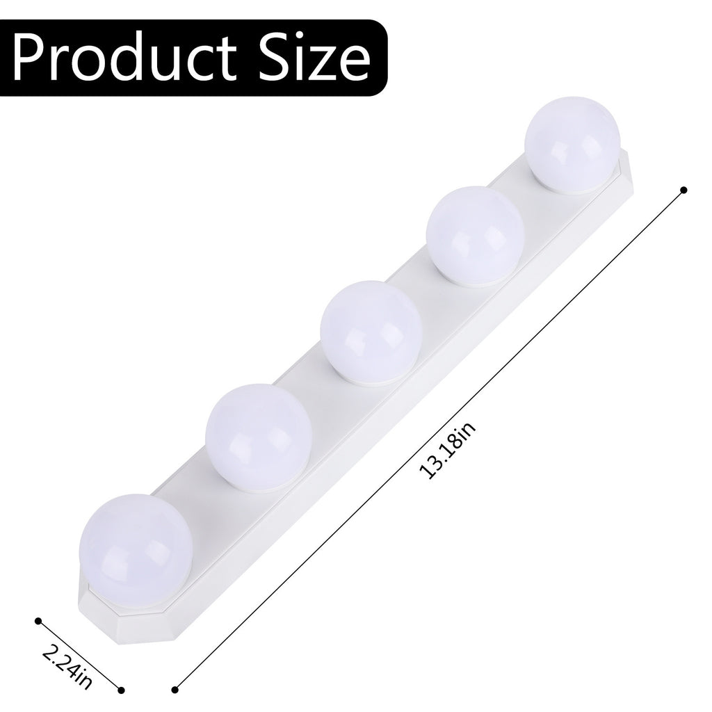 Portable Makeup Light Five Bulbs Mirror Headlight Led Fill