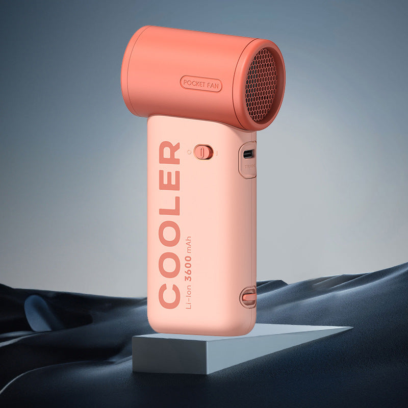 Violent Turbine High-speed Handheld Fan Outdoor Portable Stepless Speed Regulation